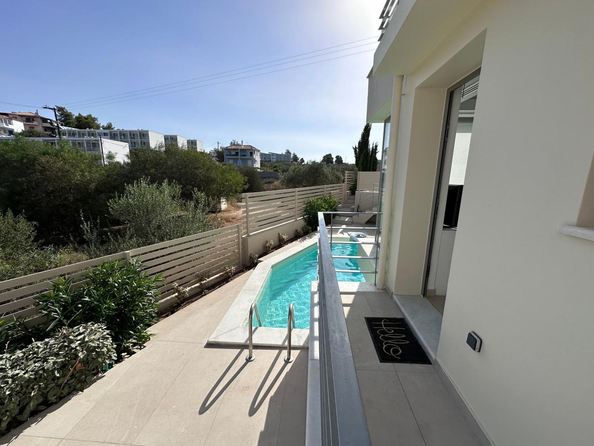 Апартаменты Rvg Rania House With Pool Порто Хели Экстерьер фото